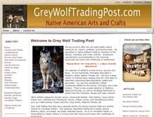 Tablet Screenshot of greywolftradingpost.com